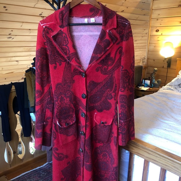 Anthropologie Sweaters - Anthropologie Moth 100% wool long sweater coat Size S